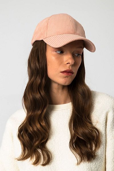Nordbron Unisex Pink Viseu 100% Cotton Lined Velvet Cap Hat Adjustable Half Lined Leather Labeled