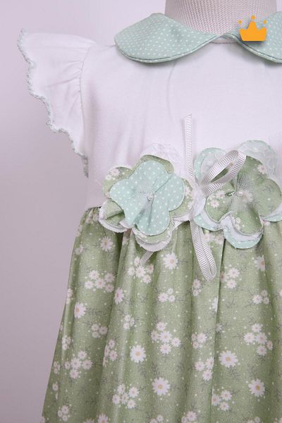 Babydola Rochie de fetiță cu modele florale de sărbătoare - 15223