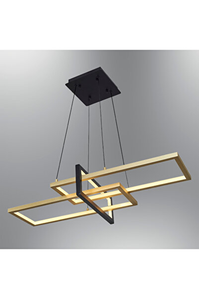 Özcan Aydınlatma 4158-1Ay-20 Square 3'Lü Yatay Sarkıt Eskitme