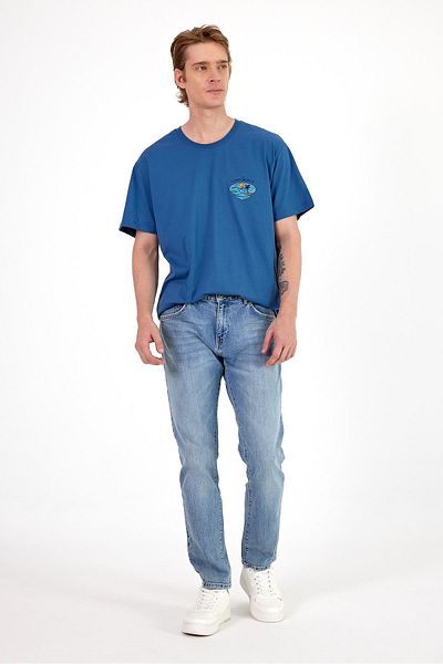 VENA Ανδρικό παντελόνι Daniel Med Blue Straight Fit Jean
