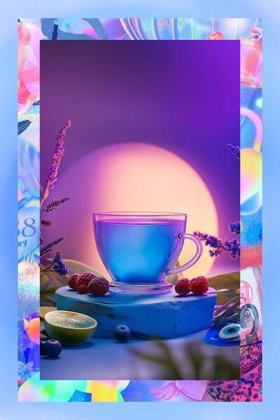 Mim and More Luminara Studio x Kısmet Tea - Lavantalı Mavi Sarmaşık Çiçeği Harmanı, 50 Gr