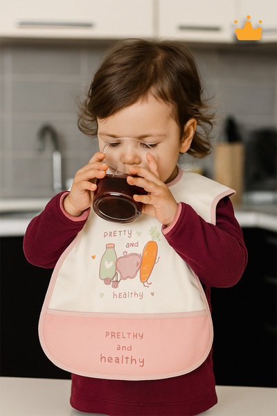Babyhola 0-6 Year Old Large Size Waterproof Pocket BLW Baby Bib Activity Bib ...