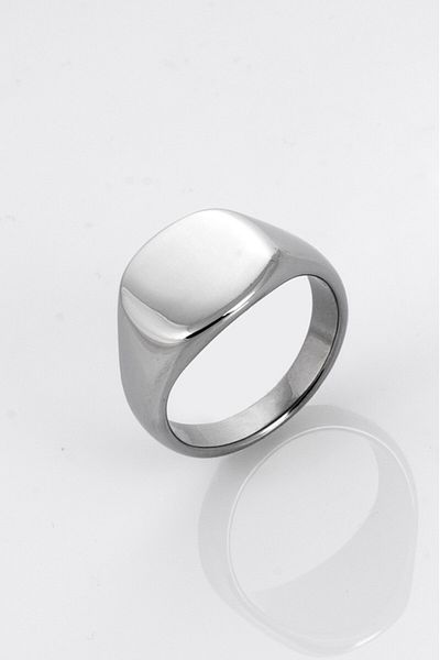 UKHWD SUPPLY Silver Oval Men's Ring