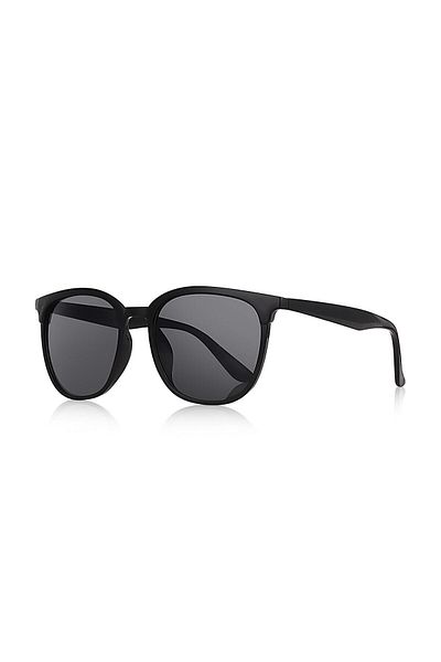 Kinary Unisex Sunglasses Black Shiny 1018