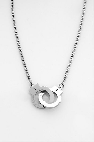UKHWD SUPPLY 316L Steel Partners in Crime Necklace