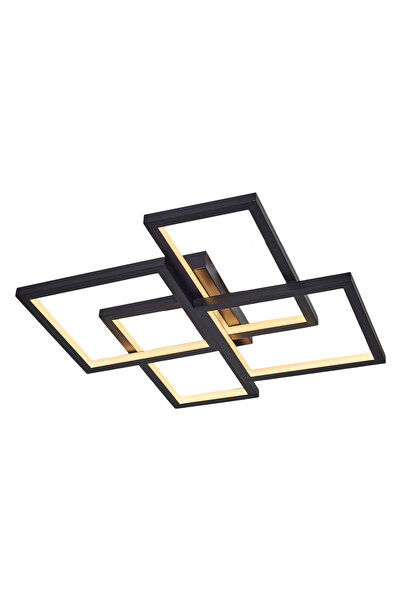 Özcan Aydınlatma 4158-2-19 Square 4'Lü Plafonyer Siyah