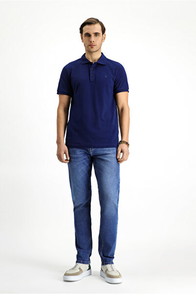 Kiğılı Slim Fit Slim Fit Cotton Non-Curling Polo Neck T-Shirt