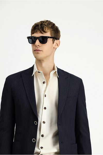 Kiğılı Super Slim Fit Extra Slim Fit Striped Lycra Sports Jacket