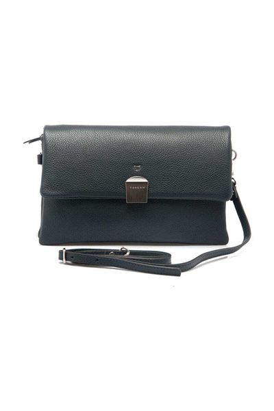 Tergan Genuine Leather Navy Blue Leather Portfolio Bag S1PC00021230