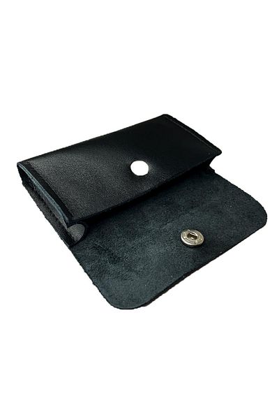 natderi Genuine Leather Snap Card Holder