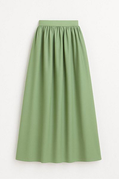 Touché Privé Taffeta Skirt with Belt