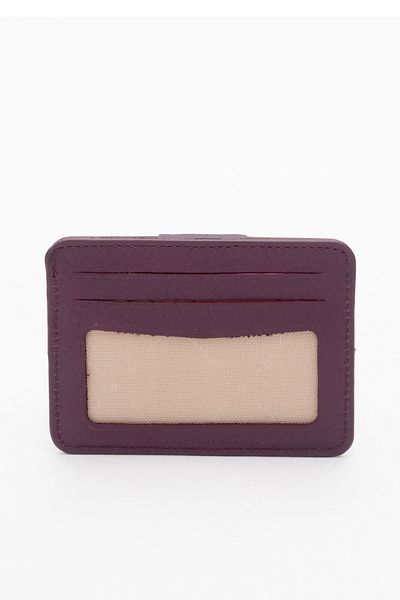 Grande Gd 539 Real Leather Card Holder Damson