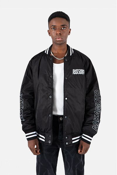 No Future Satoshi Nakamoto Men's College Jacket Nf0532Sy