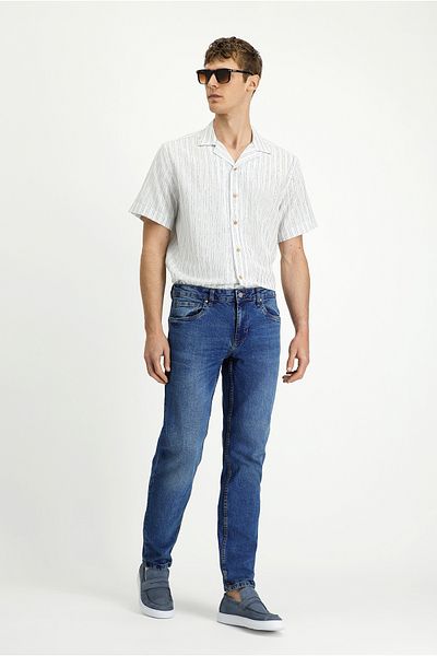 Kiğılı Regular Fit Lycra Denim Trousers