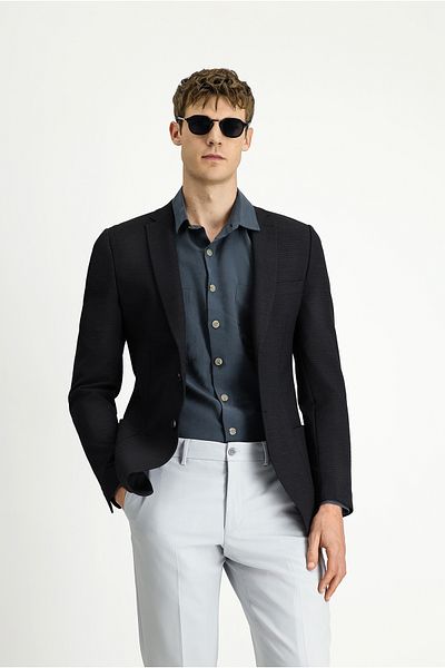 Kiğılı Super Slim Fit Extra Slim Fit Seersucker Jacket