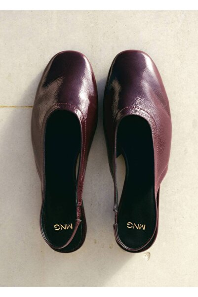 MANGO Woman Apartman topuklu deri ayakkabı