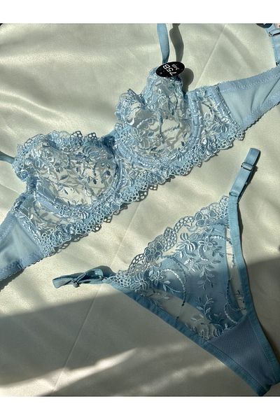 ARONA Costum bralet albastru