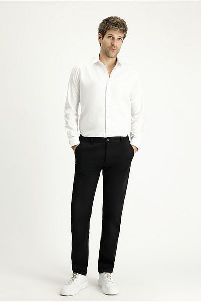 Kiğılı Long Sleeve Slim Fit Slim Fit Classic Cotton Easy-Iron Shirt
