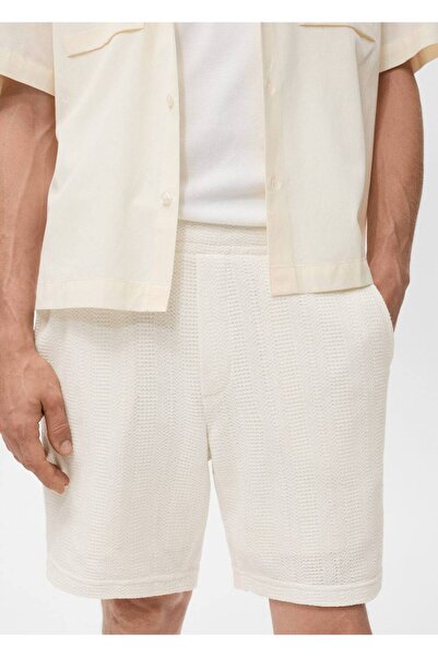 MANGO Man Kalıplı triko bermuda şort