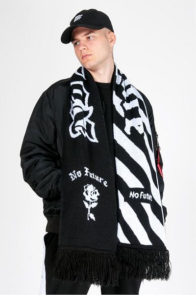 No Future Nf0177Syby Model Double Sided Scarf
