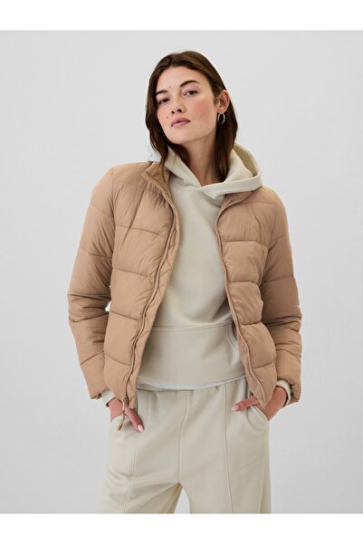 GAP Kadın Bej ColdControl Puffer Şişme Mont