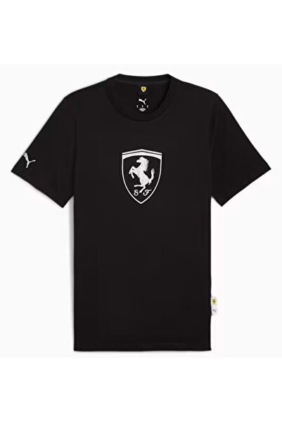 Puma 632785-01 Ferrari Tonal Shield Tee Tişört Erkek T-Shirt SİYAH