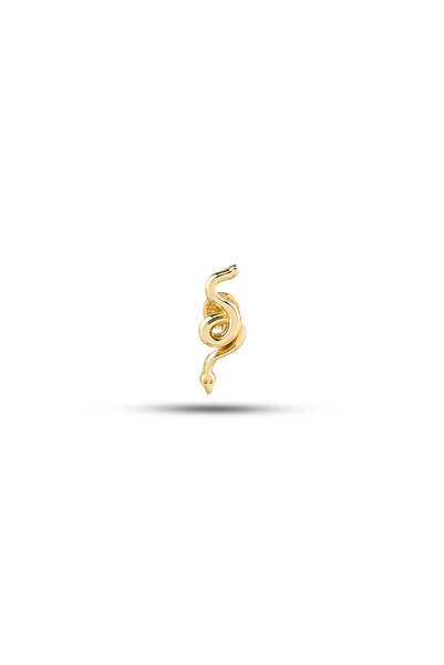 Akar Jewellery 14 Ayar Altın Yılan Motifli Minimal Helix/kıkırdak Piercing