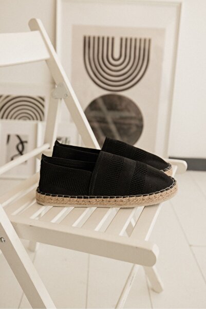Adım Dünyası Men's Espadrille Knitwear Straw Daily Orthopedic Sole Comfortable