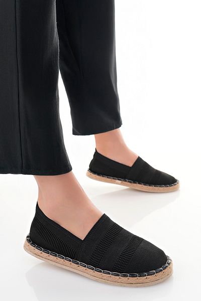 Adım Dünyası Men's Espadrille Knitwear Straw Daily Orthopedic Sole Comfortable