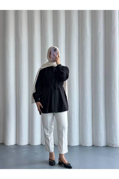 She Olive Modal Tunic with Lacing