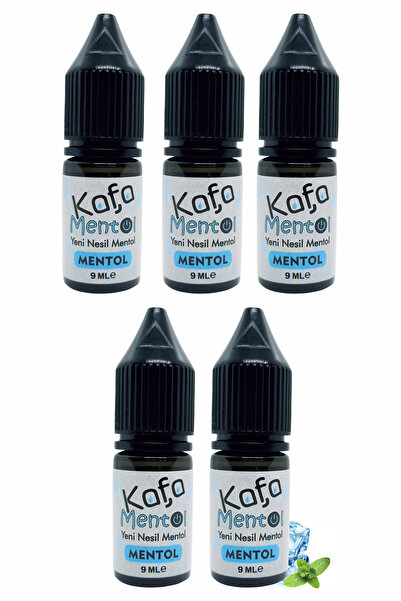Kafa Mentol Mentol Topu Sıvısı 300 Adet Mentol Damlasi Mentol Aromalı 9 ml X 5 Adet