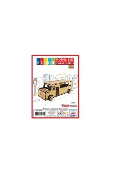 Südor Wooden Model Bus Product Dimension 195x90x75 Mm Code: Md1-03