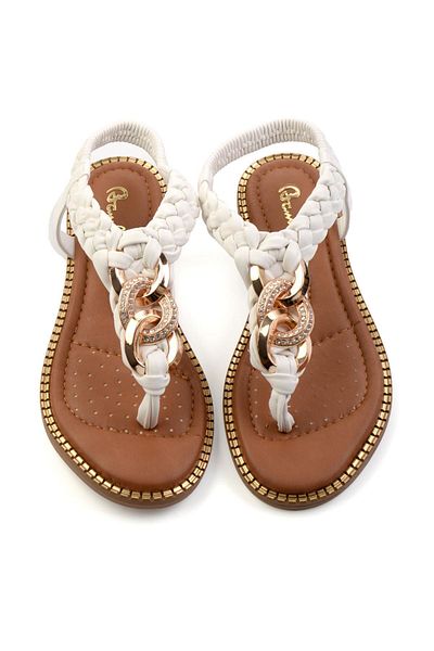 Bambi White Women's Sandals K05823120709