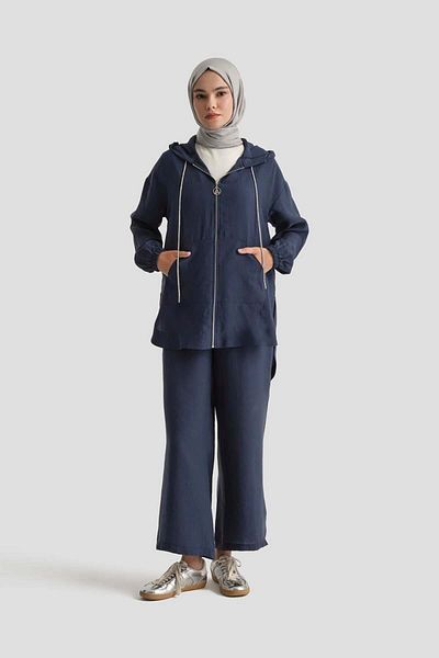 Armine TREND Armi̇ne Trend Hooded Pocket Pants Double Suit - 25Yt698