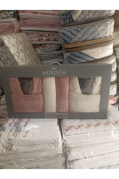 MY MÜRDÜM Mürdüm Bornoz Seti