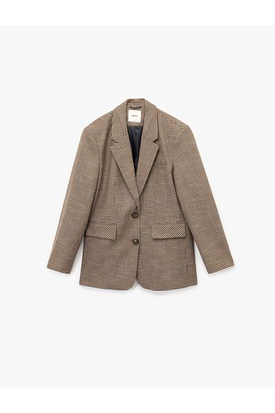 Koton Jachetă oversize cu mâneci lungi, cu nasturi, cu două piepte