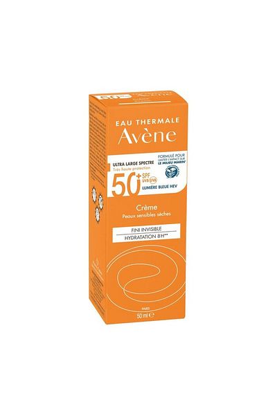 Avene SPF 50+ Cream 50ml - Very High Protection Sunscreen for Dry & Sensitive Skin