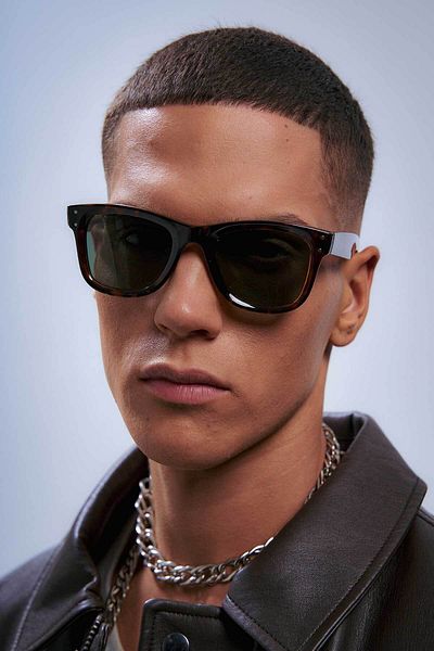 Bilge Karga Belen Leopard Green Men's Sunglasses