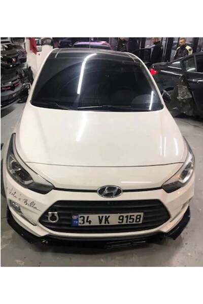 HYM TUNİNG Universal Tampon Eki Ön Lip 3 Parça Piano Black