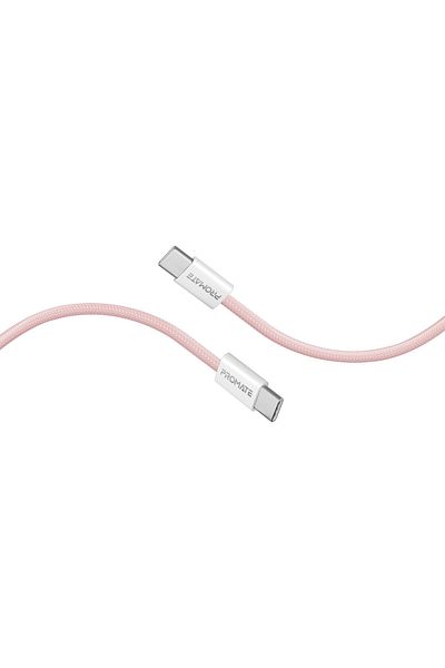 Promate كابل USB-C™ بطول 200 سم، توصيل طاقة فائق السرعة بقوة 60 وات، كابل شحن سريع من النوع C™