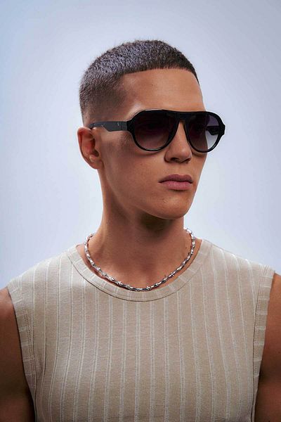 Bilge Karga Çardak Black Green Gradient Men's Sunglasses