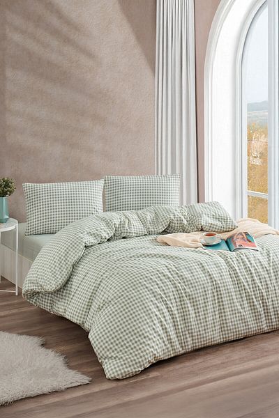Tabu Home Σετ μονό παπλωματοθήκη Ranforce Mint