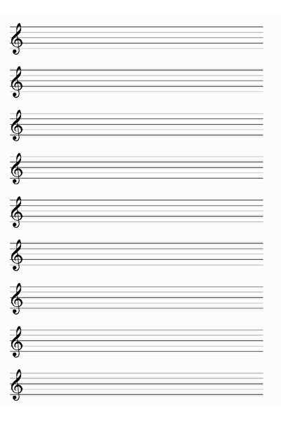 çeçen kırtasiye A4 Music Notebook 30 YpSprPpKpk