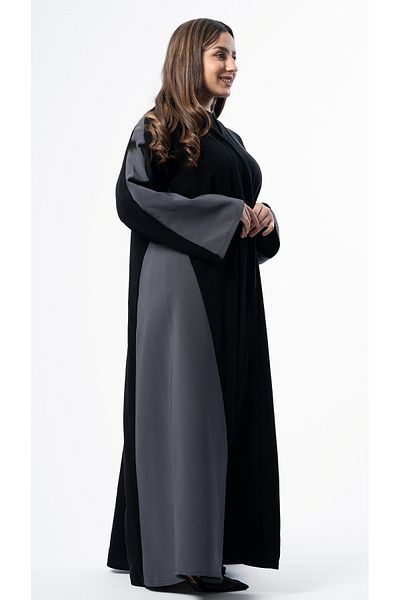 outline Olivia Cloche Abaya in Grey