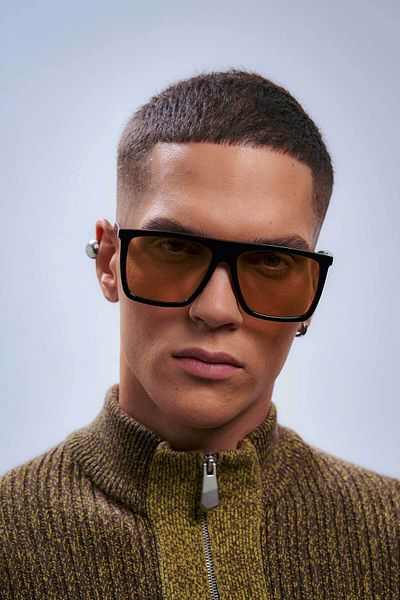 Bilge Karga Carpenter Black Nude Men's Sunglasses