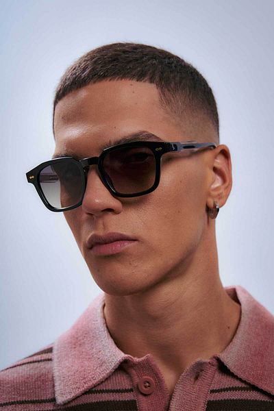 Bilge Karga Teun Black Green Gradient Men's Sunglasses