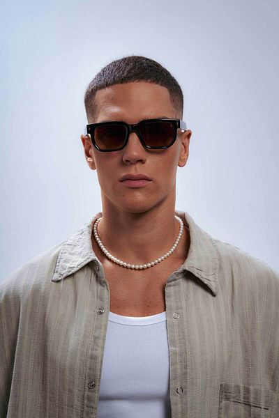Bilge Karga Ronald Black Brown Gradient Men's Sunglasses