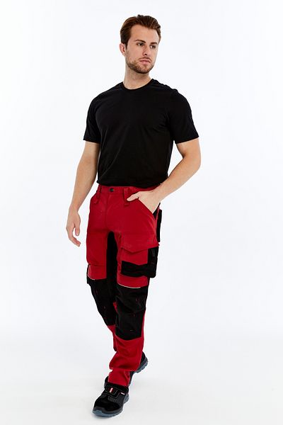 Uniprom San Marino Model Business Trousers 11 Pockets Red Burnt Supported Full Cross