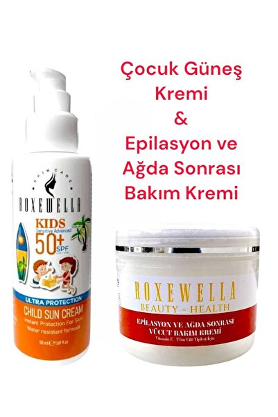 ROXEWELLA Çocuk-bebek Güneş Kremi 50ml 50spf & Epilasyon Ve Ağda Sonrası Bakı...