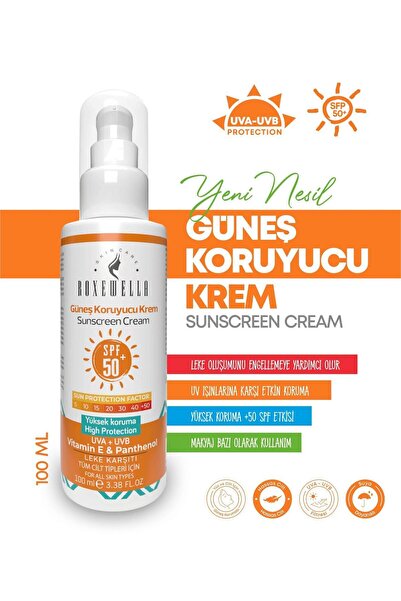 ROXEWELLA Leke Karşıtı Güneş Kremi 100ml 50spf & Keratin Saç Bakım Şampuanı